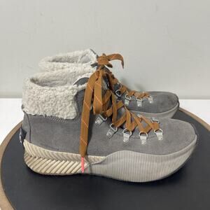 Sorel Explorer Carnival Boots Womens Size 8‎ Waterproof Faux Fur Lined Winter